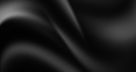 luxury black abstract background with elegant curved shapes and textured Grain (Noise)