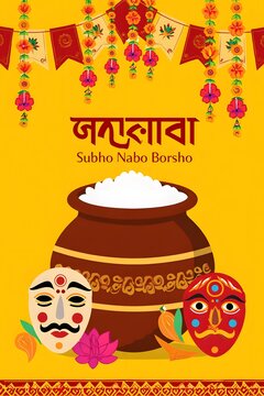 Celebrating subho nabo borsho