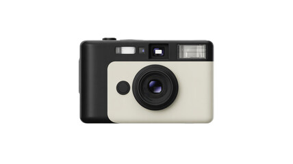 Vintage Camera in Retro Style with Soft Lighting on White Background for Product Photography