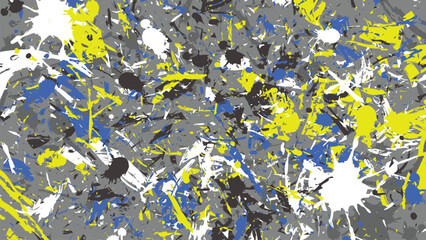 Abstract Paint Splatter Vector Background with Modern Urban Grunge Style