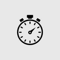 Obraz premium Modern stopwatch icon for timing and scheduling needs