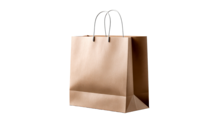 Sturdy brown paper shopping bag with durable twisted handles perfect for retail packaging, gift giving, and sustainable product presentation for businesses and consumers