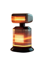 Abstract Futuristic Technology Device room heater with Glowing Light Isolated on Transparent Background