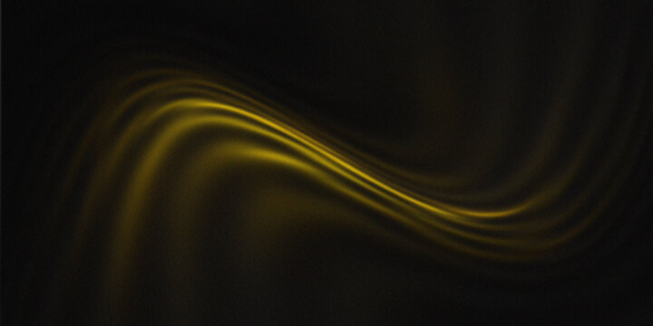 abstract black and yellow smooth background with waves