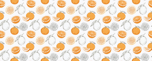 Fresh Lemon seamless Pattern 009 - 1