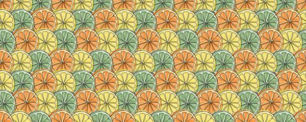 Fresh Lemon seamless Pattern 006 - 1