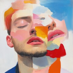 Abstract portraits artistic exploration of emotions in modern studio aesthetics