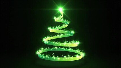 Creating a Glowing Christmas Tree with Light Painting Technique.