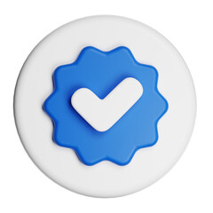 Verified blue check mark icon social media assurance