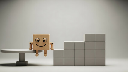 3d cartoon illustration of a successful businessman sitting on an office chair or the floor in a room interior design concept featuring money and paper boxes for a psychiatrist or doctor icon