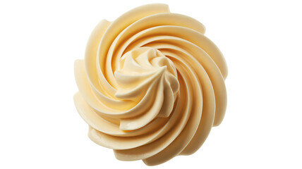 Buttercream Frosting Swirl in Soft Focus with Creamy Texture and Warm Lighting for Bakery Advertising