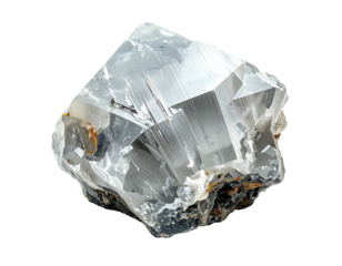 Crystal, clear, structured, blocky mineral form