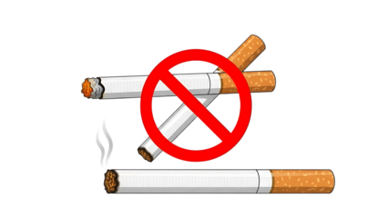 No smoking sign with cigarettes crossed out