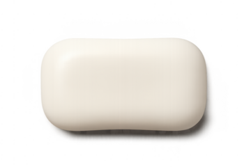 White soap bar showing cleanliness and hygiene concept