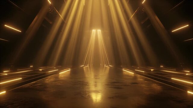 Warm golden light streams slowly approaching each other in dark premium space symbolizing opportunity, agreement, and strategic partnership.