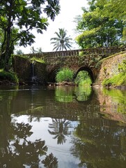 old bridge over the river