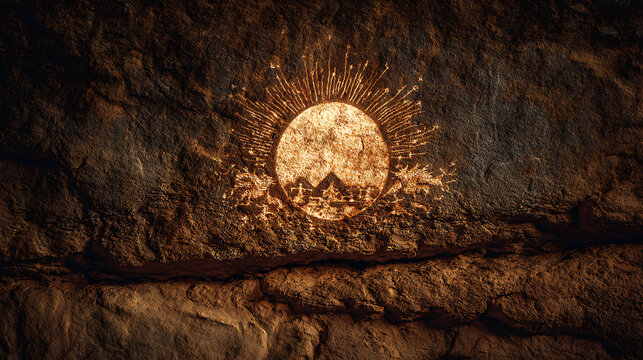 A glowing cave painting that predicts the cycles of the moon and seasons. (3)