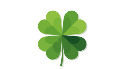 A vibrant illustration of a four-leaf clover, symbolizing good luck and fortune.