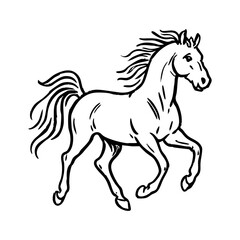 Obraz premium horse vector illustration