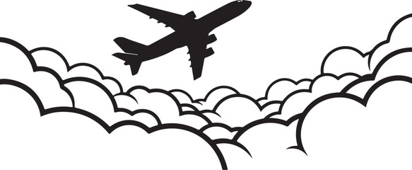 vector silhouette of an airplane, airplane, plane, travel, aircraft, transport, vector, air, jet, sky, fly, illustration, transportation, silhouette, flight, icon, business, airport, aeroplane, flying