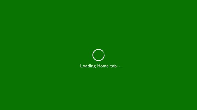 Abstract modern, progress, Loading home tab Animation with Circular on green background. Progress bar loading home tab text with circle motion graphic animation.