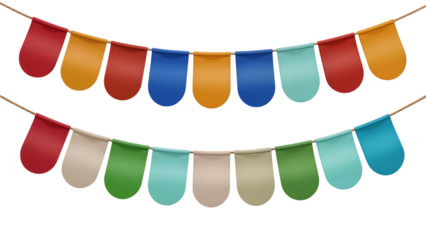 Colorful Bunting Flags for Festive Celebrations