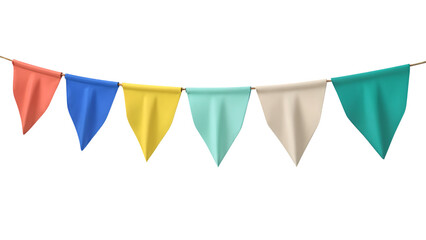 Colorful Bunting Garland for Celebration and Decoration