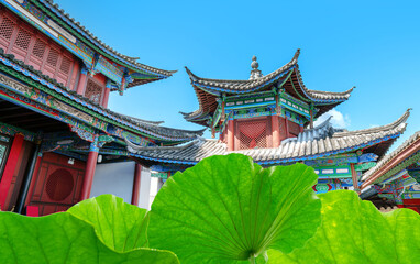 Historical buildings in Heshun Ancient Town, Tengchong, Yunnan, China.
