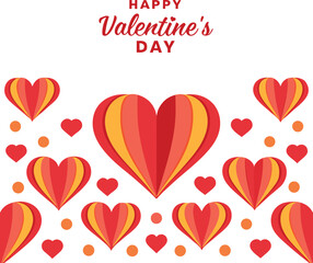 Happy Valentine's Day Hearts Celebration