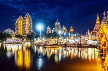 The famous Shwedagon Pagoda in Xishuangbanna, Yunnan, China.