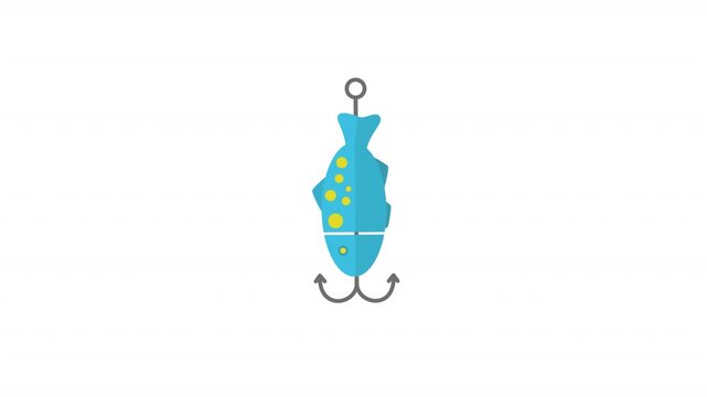 fishing hook on white background