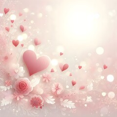 valentine background with hearts