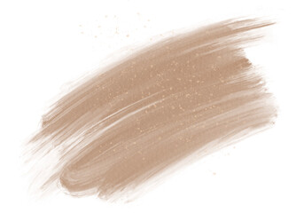 Brown Watercolor Splotches With Glitter on Transparent Background