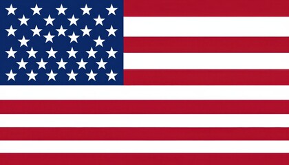 American Flag Featuring Red White and Blue Colors with Stars and Stripes Design in Background