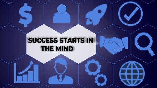 Conceptual hand writing showing Success Starts In The Mind. Concept meaning set your mind to positivity it can go a long way Woman wear work