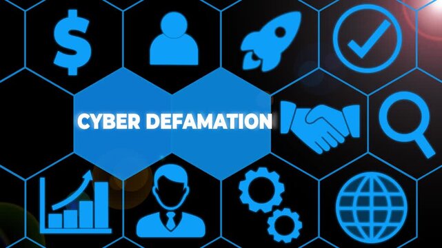 Handwriting text Cyber Defamation. Conceptual photo slander conducted via digital media usually by Internet