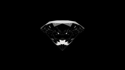 diamond on black background