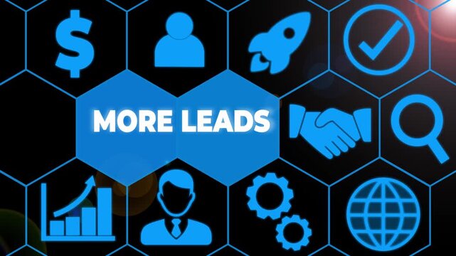 Writing note showing Get More Leads. Business concept for to have more customers and improve your target sales Picture photo network scheme with modern smart device