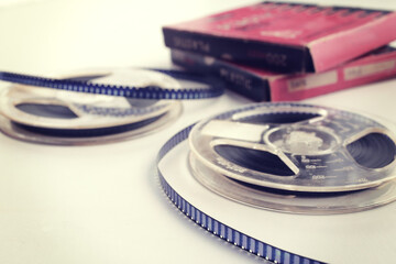 レトロな昭和の時代の8ミリフィルム