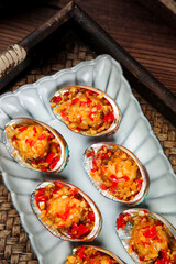 Steamed Korean Abalone with Garlic and Spicy Flavors