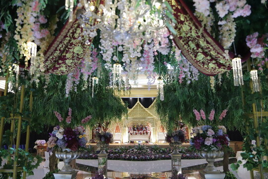 Concept of Padang traditional wedding atmosphere, Indonesia