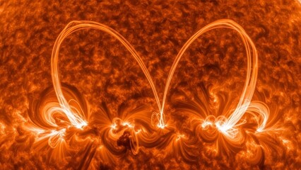 Stunning Solar Flare Erupts From Suns Surface in Fiery Display.