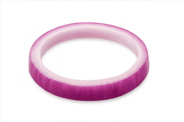 Fresh red onion ring slice illustrating cooking ingredient