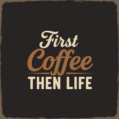 Fototapeta premium A Daily Ritual of Coffee and Life Priorities