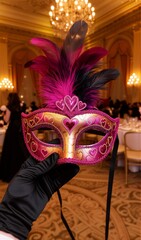 Masquerade Mask in Elegant Setting