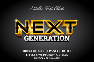 next generation 3d editable text effect