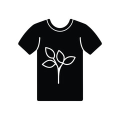 organic cotton tshirt icon