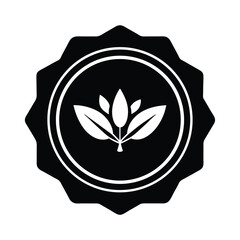 organic food badge icon