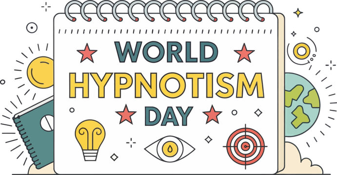 Hypnosis Mind Control Vector Graphic Isolated