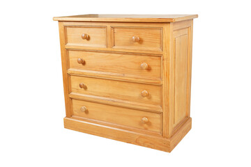 Natural Wood Chest of Drawers - Home Furniture Decor